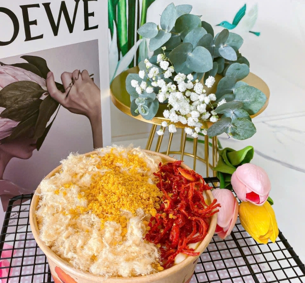 Bánh Bông Lan Sốt Phô Mai Mix Khô Bò