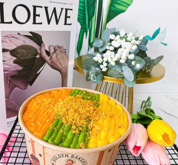 Bông Lan Trứng Muối 4 Loại Sốt ( Kim Sa-Matcha-Hoàng Kim-Bơ Trứng)