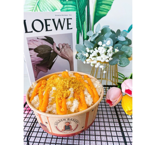Bánh Bông Lan Sốt Kim Sa Chà Bông Heo